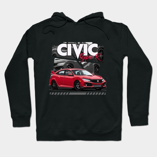 Civic Type R FK8 Hoodie by squealtires